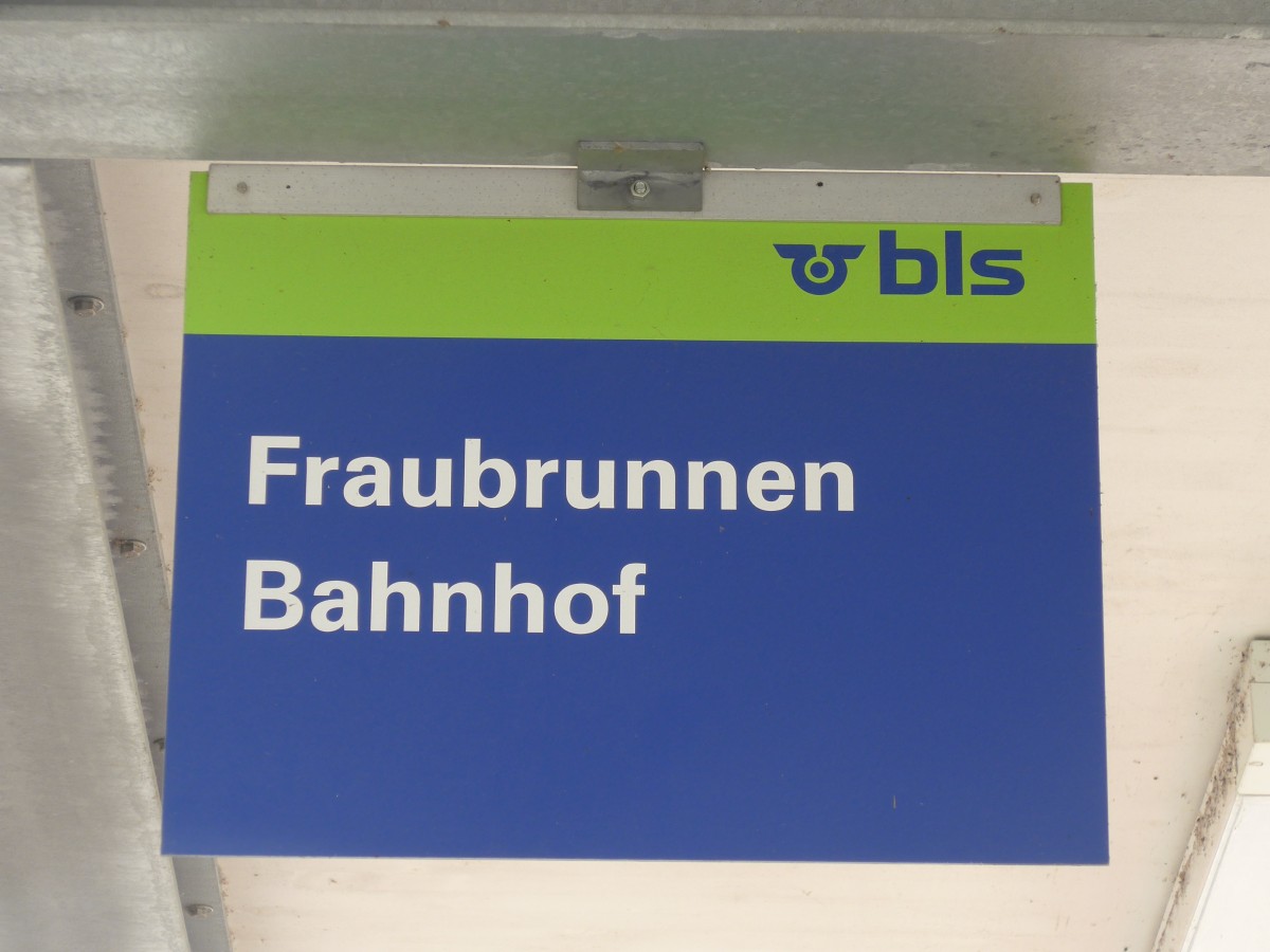 (166'216) - bls-bus-Haltestelle - Fraubrunnen, Bahnhof - am 12. Oktober 2015