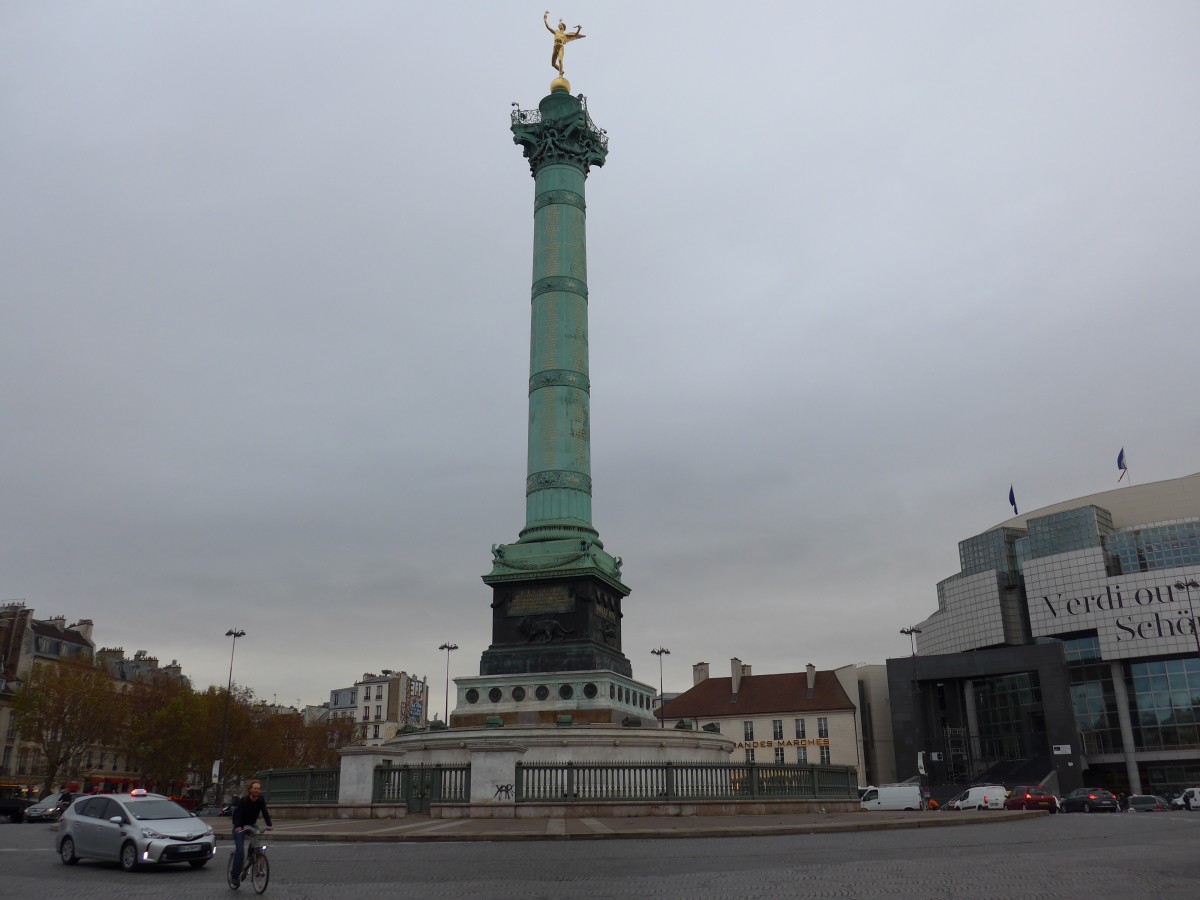 (166'778) - Die Julisule auf dem Place de la Bastille am 16. November 2015 in Paris