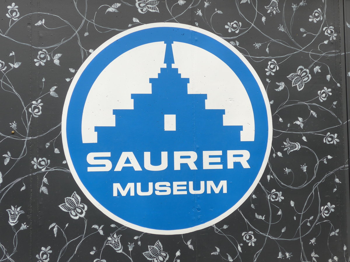 (169'677) - Saurer-Museum-Logo am 2. April 2016 in Arbon, Saurermuseum