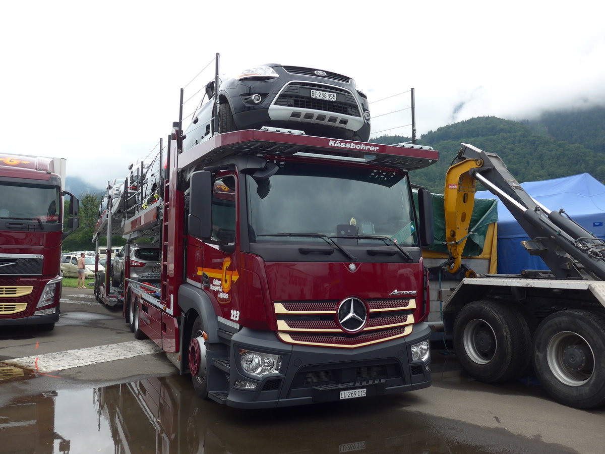 (172'373) - Galliker, Altishofen - Nr. 223/LU 269'115 - Mercedes am 26. Juni 2016 in Interlaken, Flugplatz