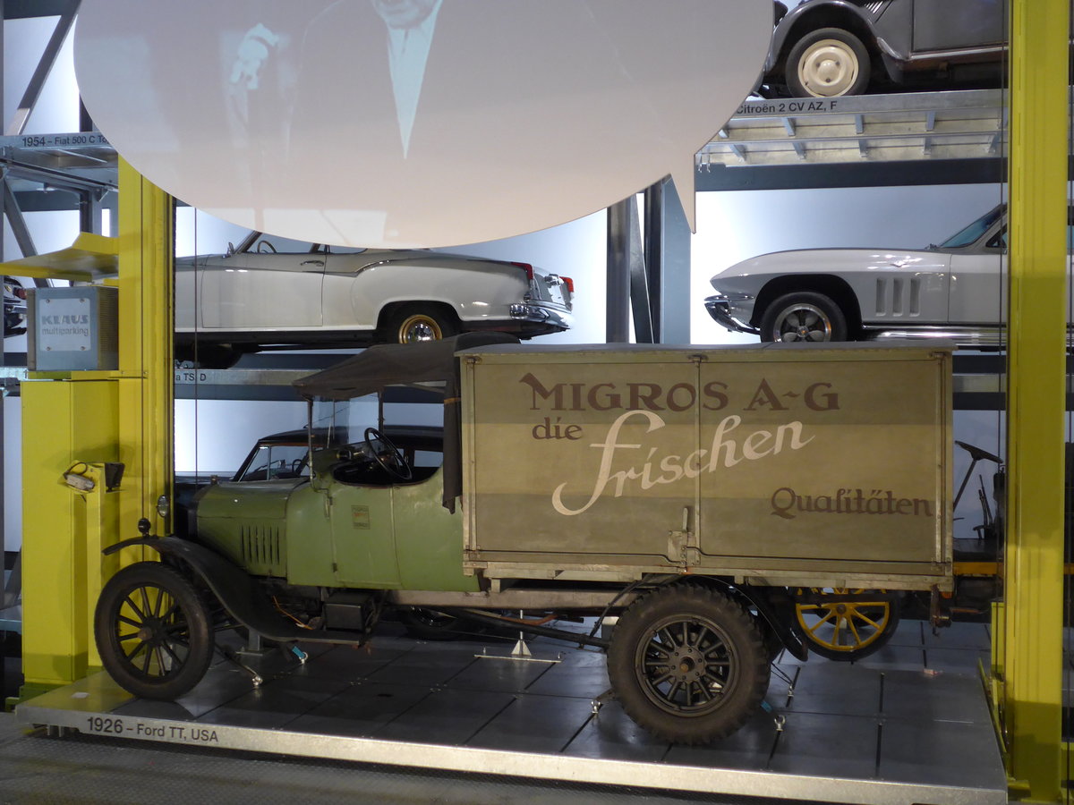 (180'855) - Migros - Ford TT von 1926 am 28. Mai 2017 in Luzern, Verkehrshaus