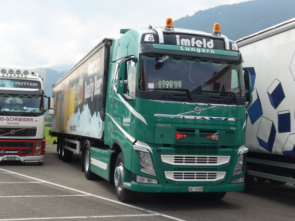 (181'499) - Imfeld, Lungern - OW 10'188 - Volvo am 24. Juni 2017 in Interlaken, Flugplatz