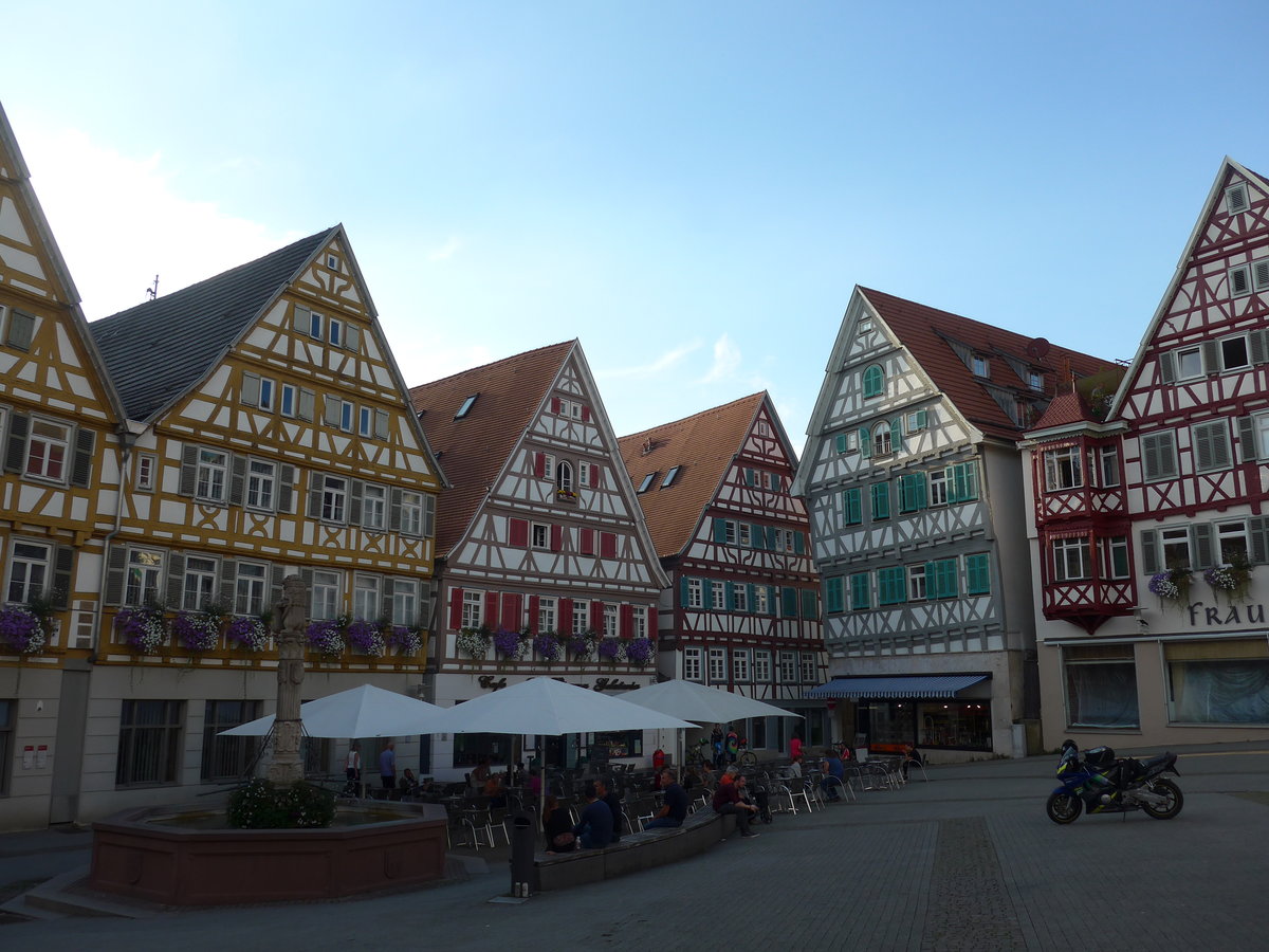 (183'849) - Marktplatz am 22. August 2017 in Herrenberg