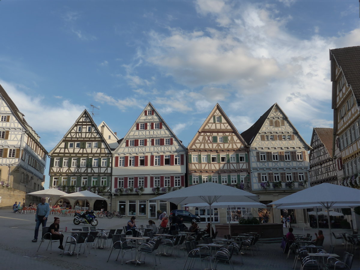 (183'853) - Marktplatz am 22. August 2017 in Herrenberg
