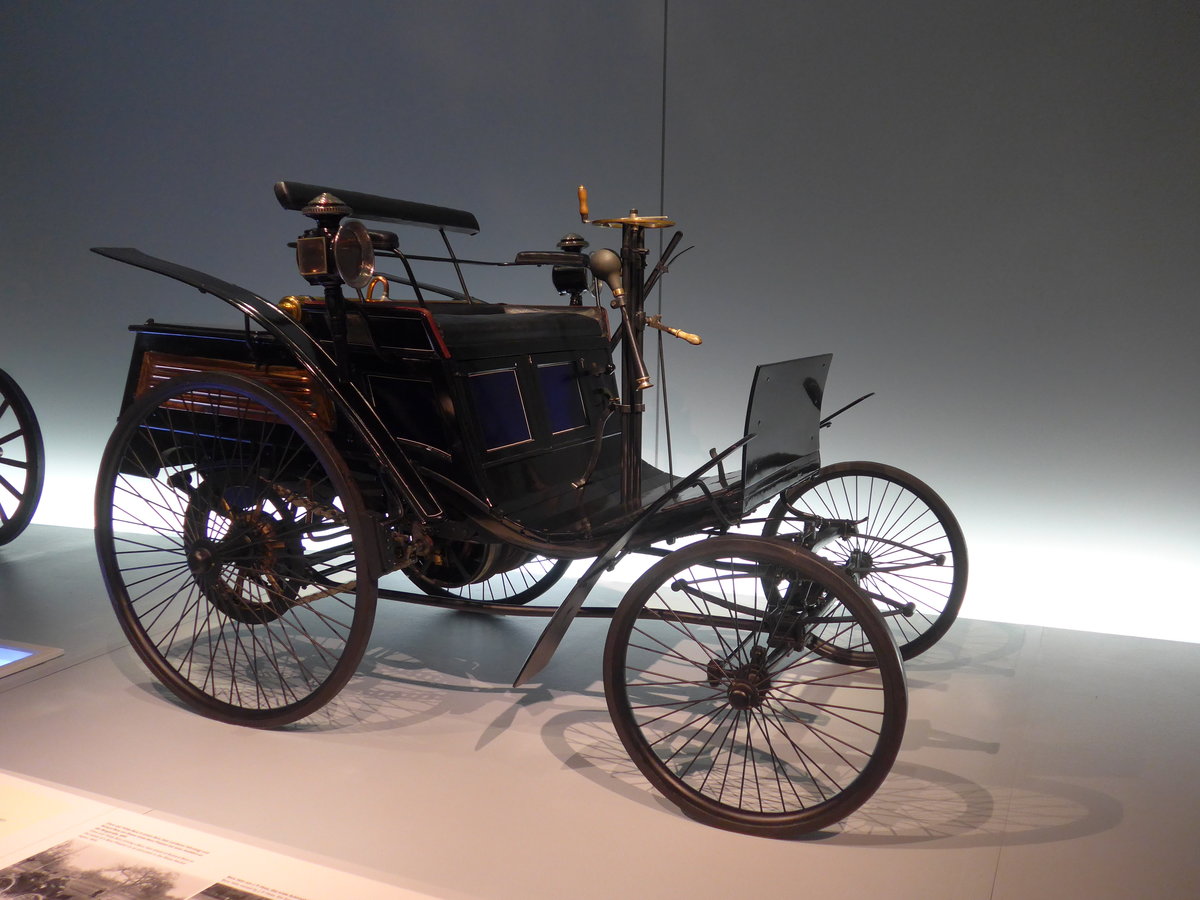 (186'315) - Benz Motor-Velociped von 1894 am 12. November 2017 in Stuttgart, Mercedes-Benz Museum
