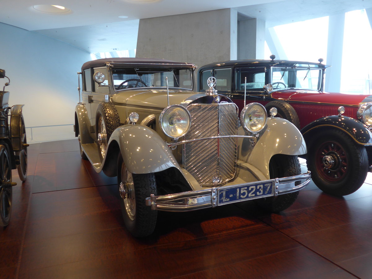 (186'453) - Mercedes-Benz 770  Grosser Mercedes  Cabriolet F von 1932; Kaiser Wilhelm II. - L-15'237 - am 12. November 2017 in Stuttgart, Mercedes-Benz Museum