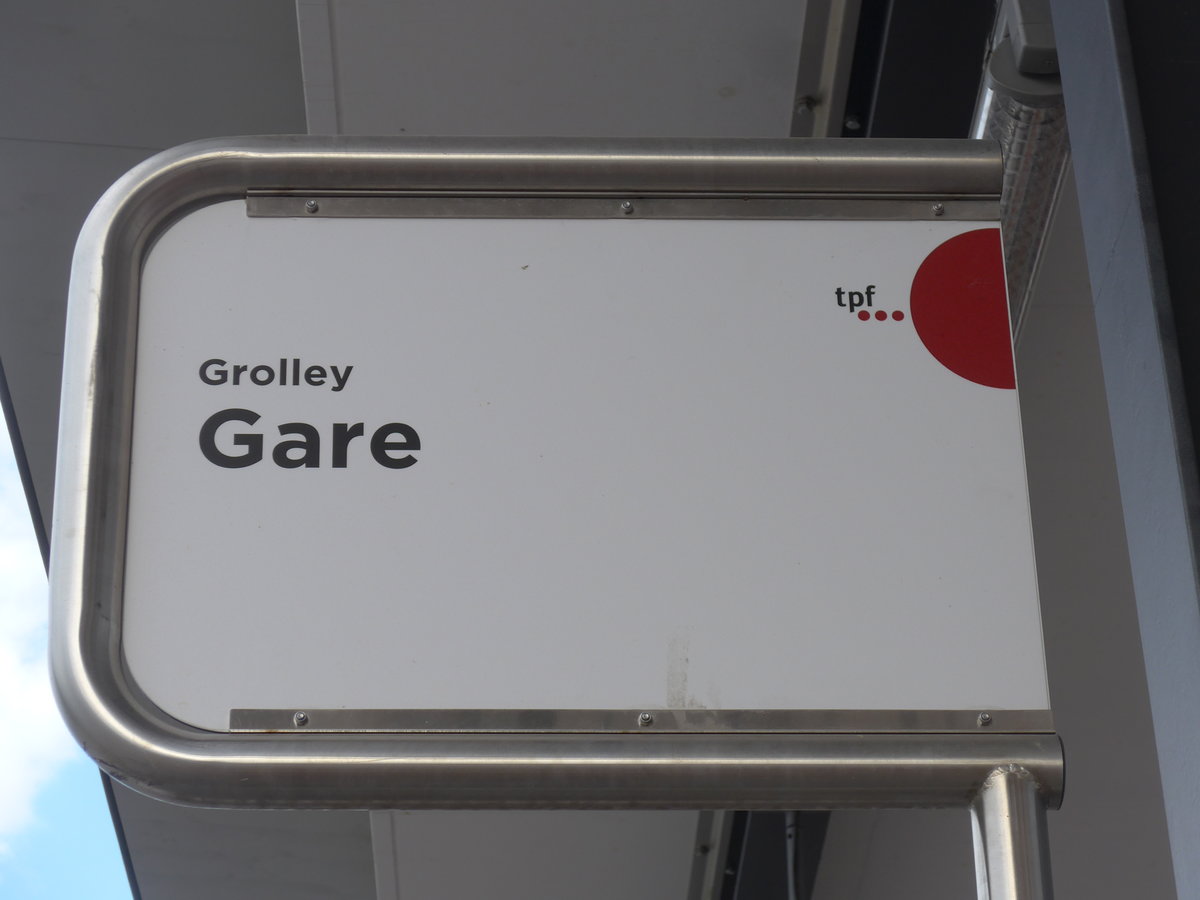 (195'340) - TPF-Haltestelle - Grolley, Gare - am 31. Juli 2018