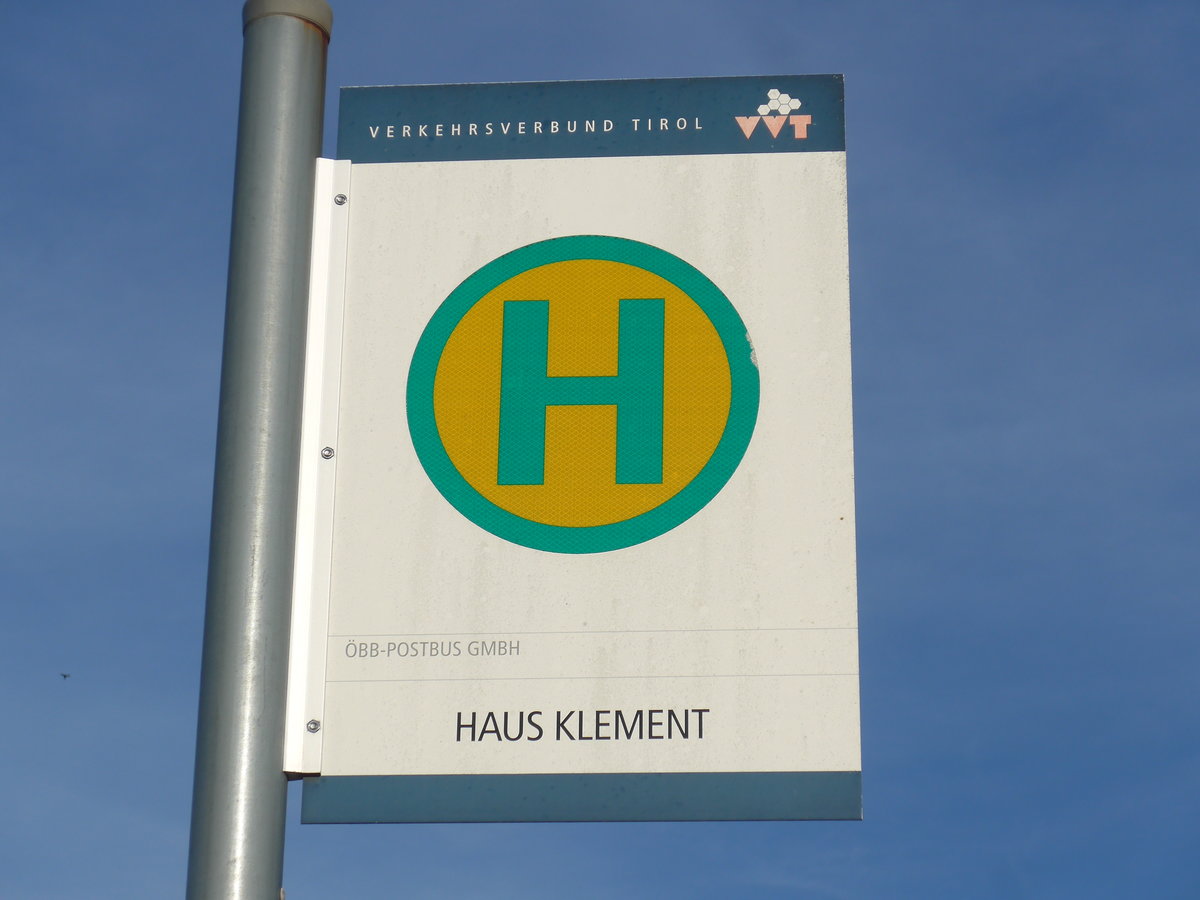 (196'842) - Bus-Haltestelle - Radfeld, Haus Klement - am 11. September 2018