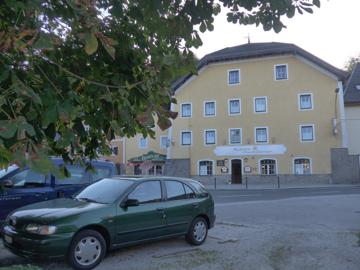 (196'990) - Nissan - BE 80'244 - und Hotel Alt Oberndorf am 12. September 2018 in Oberndorf