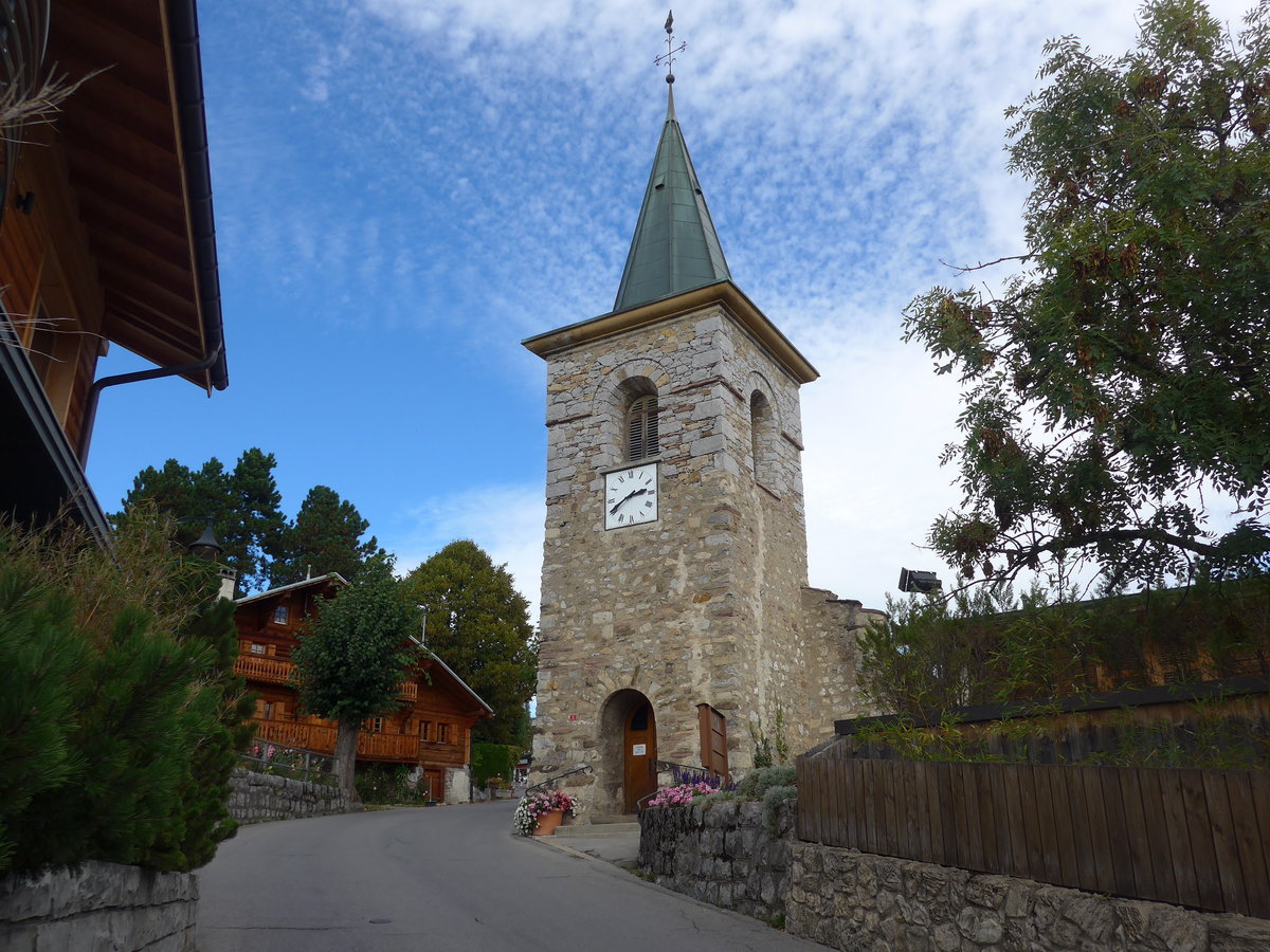 (197'941) - Kirche am 23. September 2018 in Leysin