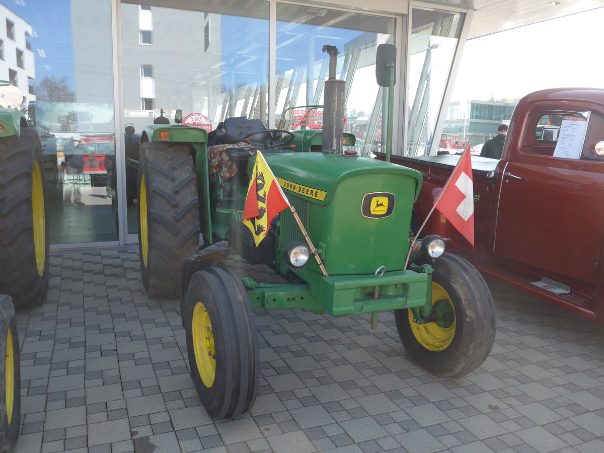(203'211) - John Deere - BE 5149 - am 24. Mrz 2019 in Granges-Paccot, Forum-Fribourg