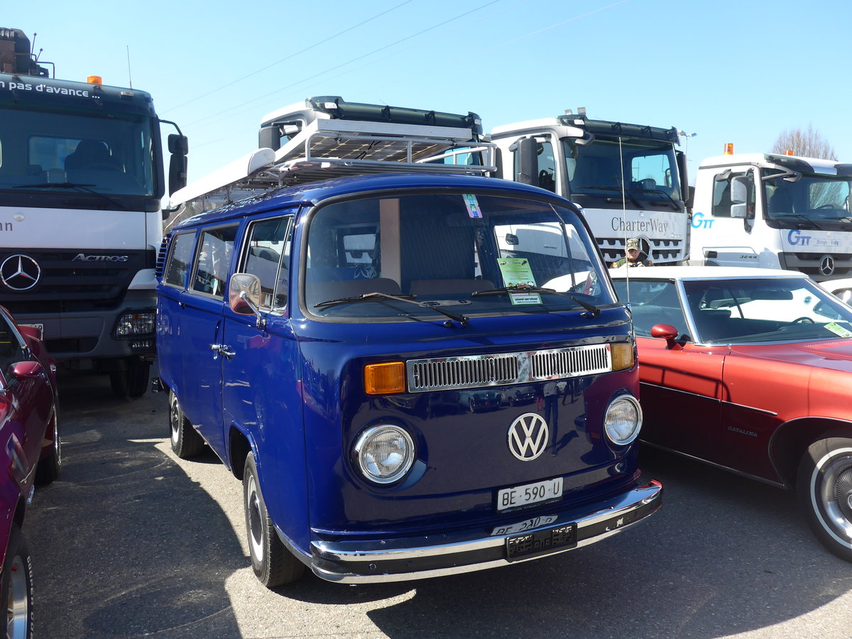 (203'222) - VW-Bus - BE 590 U - am 24. Mrz 2019 in Granges-Paccot, Forum-Fribourg