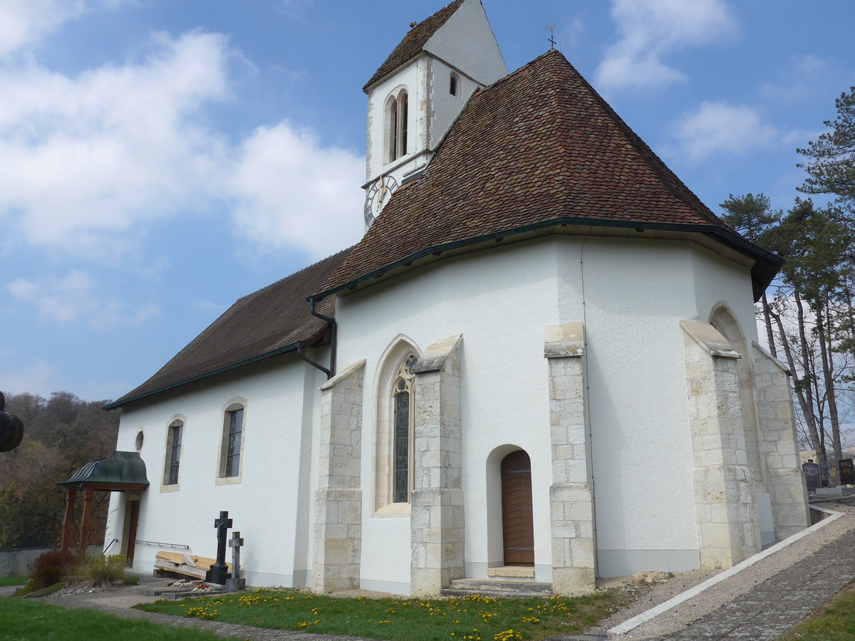 (203'725) - Kirche St-Jacques am 15. April 2019 in Beurnevsin