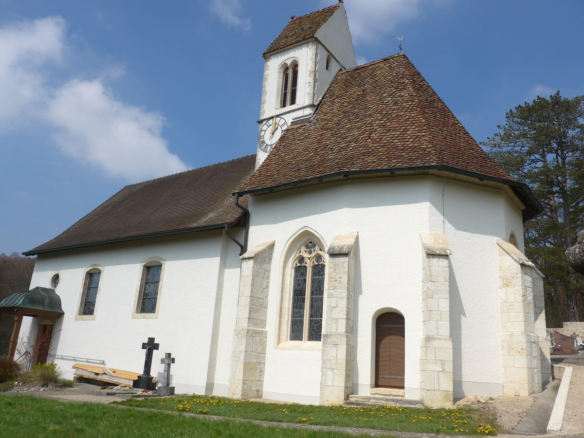 (203'726) - Kirche St-Jacques am 15. April 2019 in Beurnevsin