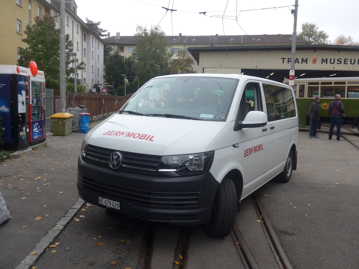 (20'434) - Bernmobil, Bern - BE 679'429 - VW-Bus am 20. Oktober 2019 in Bern, Weissenbhl