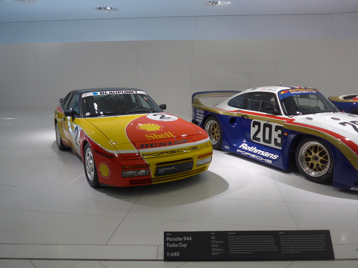 (204'623) - Porsche 944 am 9. Mai 2019 in Zuffenhausen, Porsche Museum
