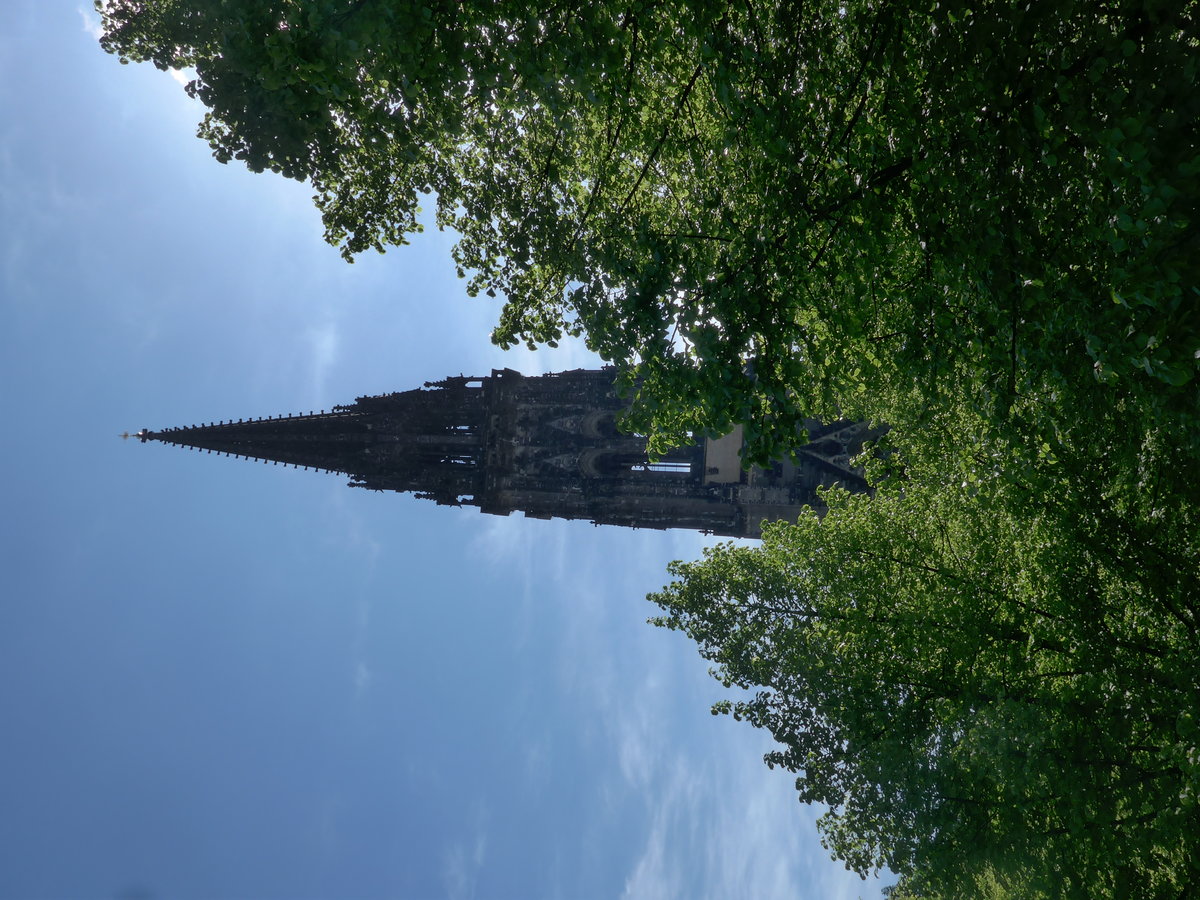 (204'885) - Mahnmal Kirchturm St. Nikolai am 11. Mai 2019 in Hamburg