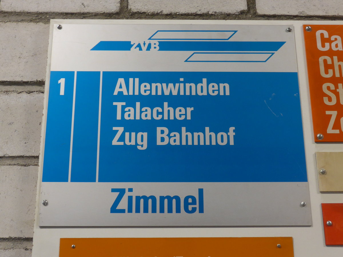 (205'242) - ZVB-Haltestelle - Untergeri, Zimmel - am 18. Mai 2019 in Neuheim, ZDT