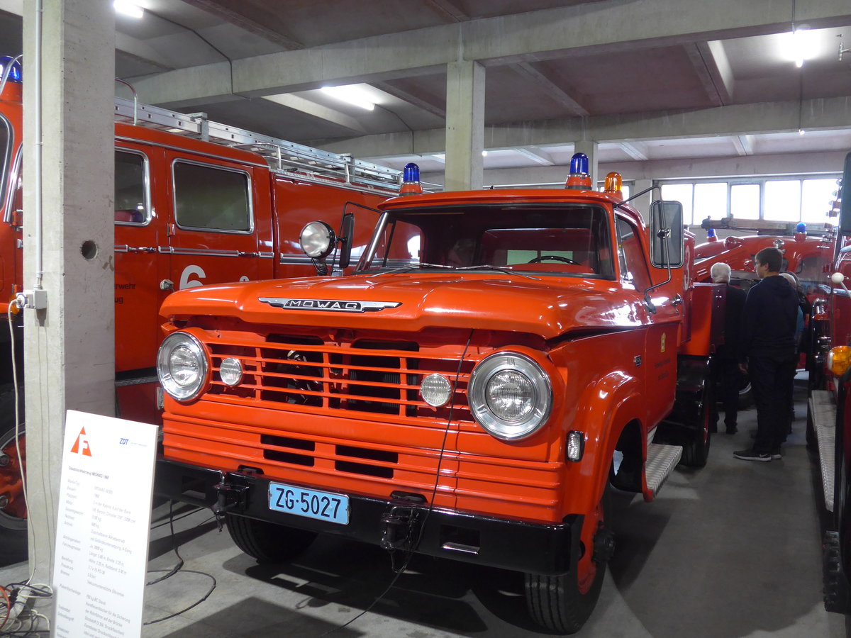 (205'271) - Freiw. Feuerwehr, Zug - Nr. 3/ZG 5027 - Mowag am 18. Mai 2019 in Neuheim, ZDT