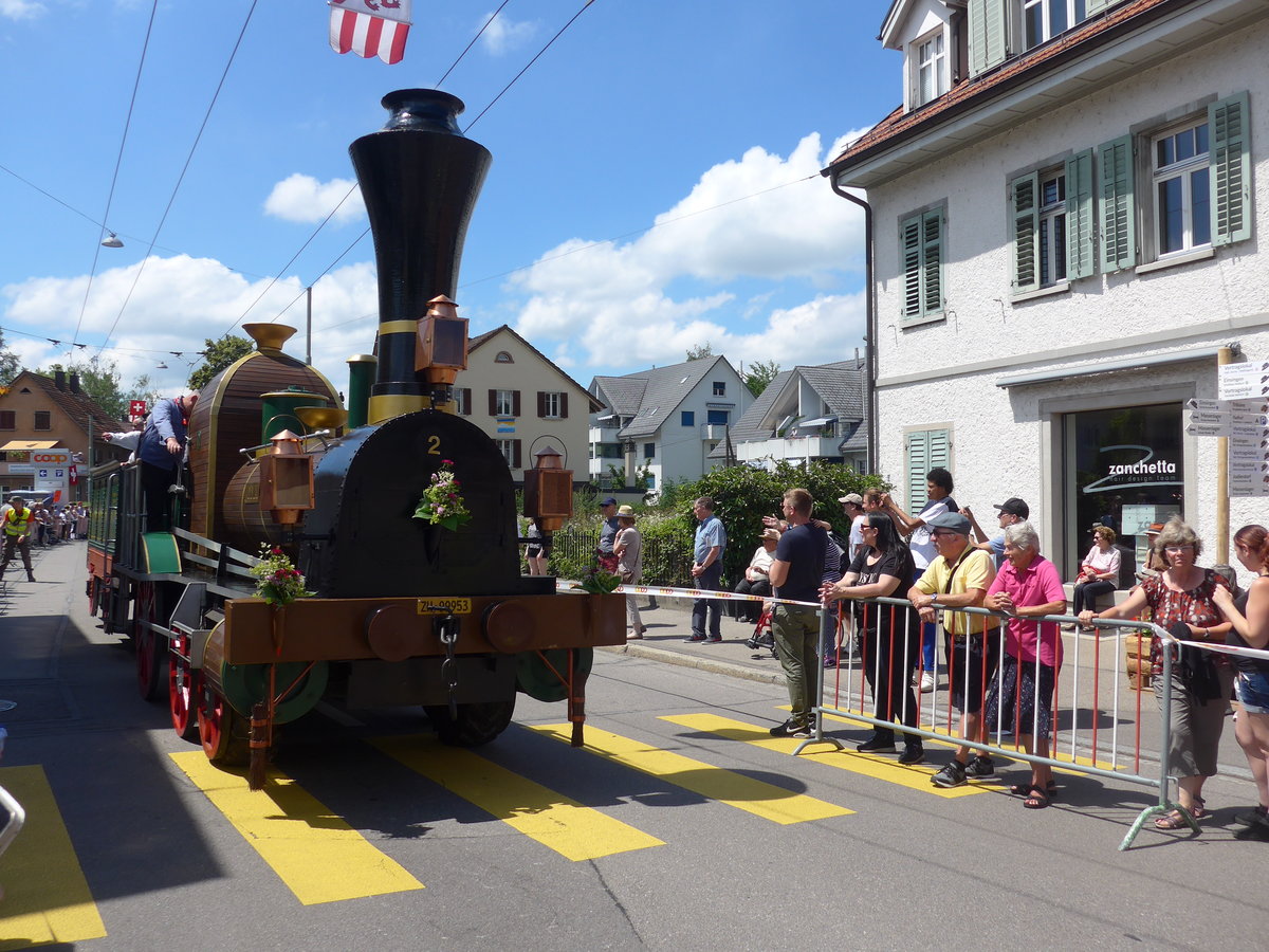 (206'693) - Spanisch Brtlibahn - ZH 99'953 - am 23. Juni 2019 am Jodlerfest-Umzug in Winterthur