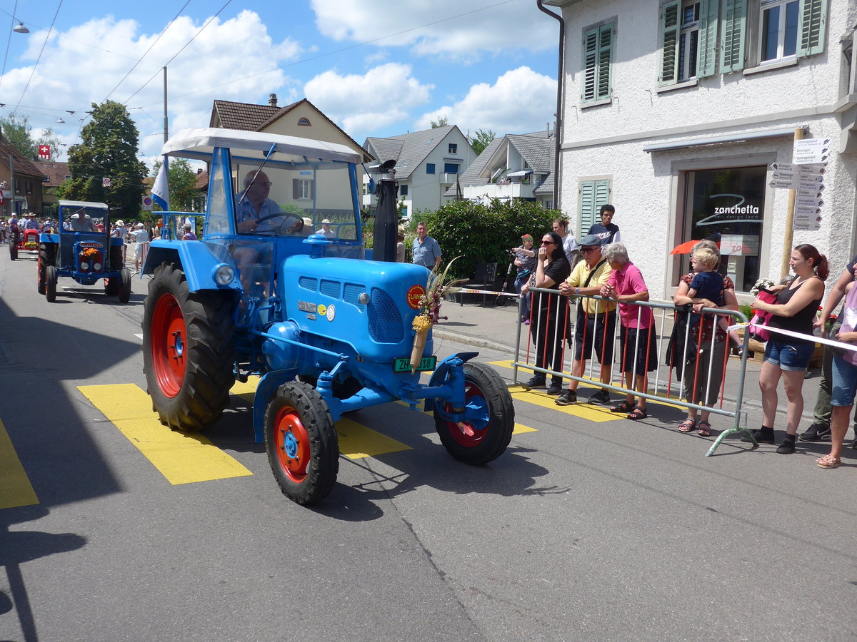 (206'712) - Lanz Bulldog am 23. Juni 2019 am Jodlerfest-Umzug in Winterthur