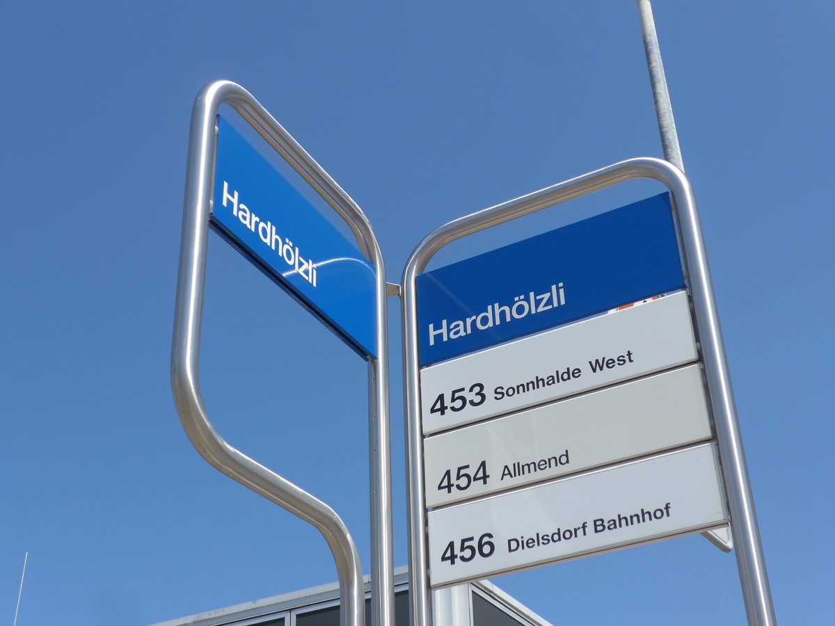 (208'254) - VBG-Haltestelle - Regensdorf, Hardhlzli - am 1. August 2019