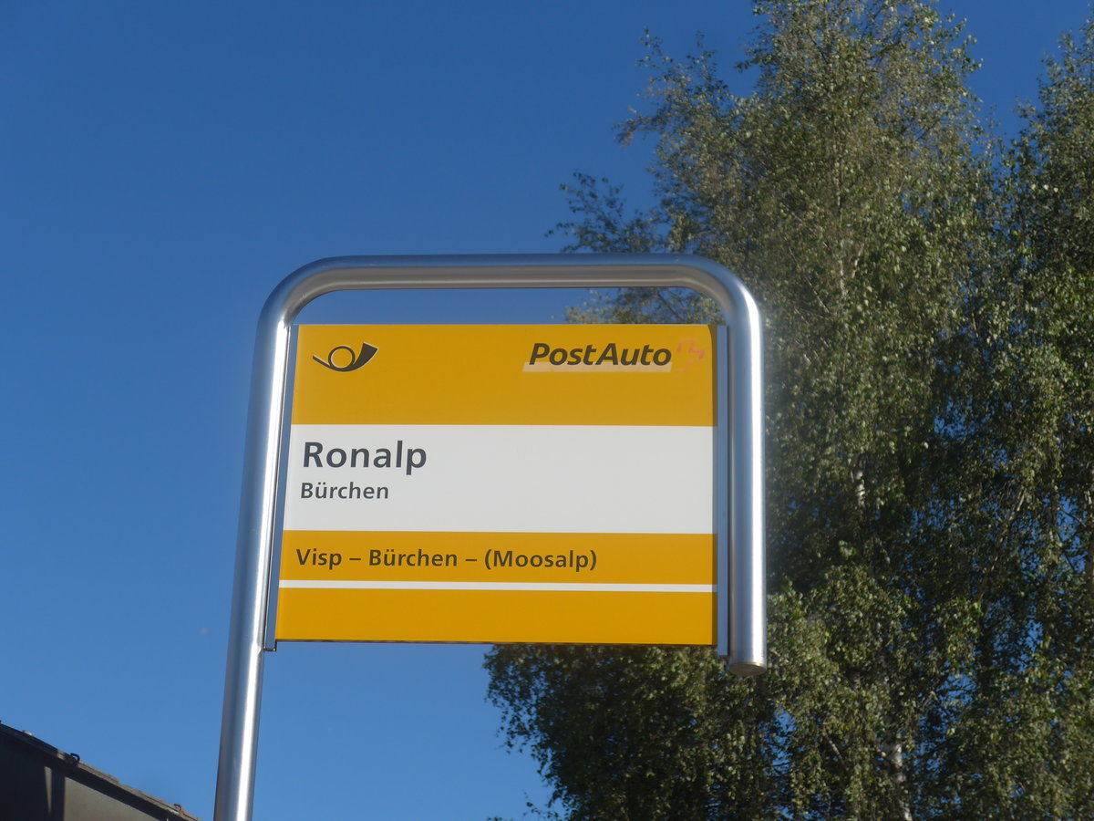 (208'974) - PostAuto-Haltestelle - Brchen, Ronalp - am 18. August 2019