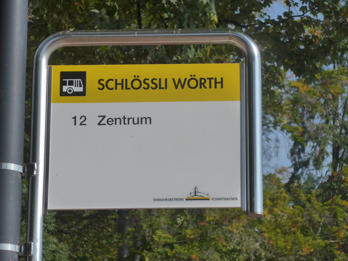 (209'564) - VBSH-Haltestelle - Neuhausen, Schlssli Wrth - am 14. September 2019