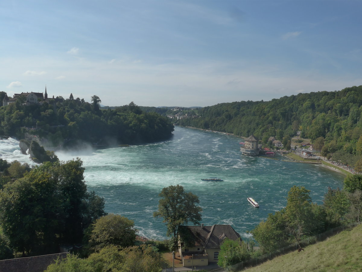 (209'576) - Der Rheinfall am 14. September 2019 bei Neuhausen
