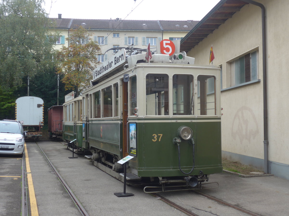 (210'416) - SVB-Tram - Nr. 37 - am 20. Oktober 2019 in Bern, Weissenbhl