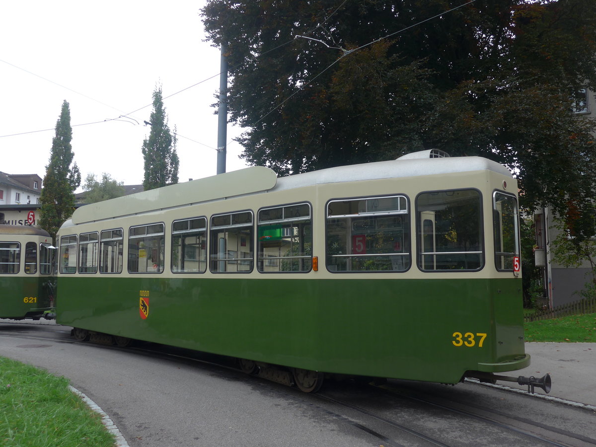 (210'432) - SVB-Tramanhnger - Nr. 337 - am 20. Oktober 2019 in Bern, Weissenbhl
