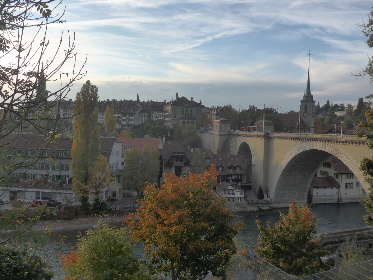 (210'474) - Aussicht auf die Altstadt und Nydeggbrcke am 20. Oktober 2019 in Bern