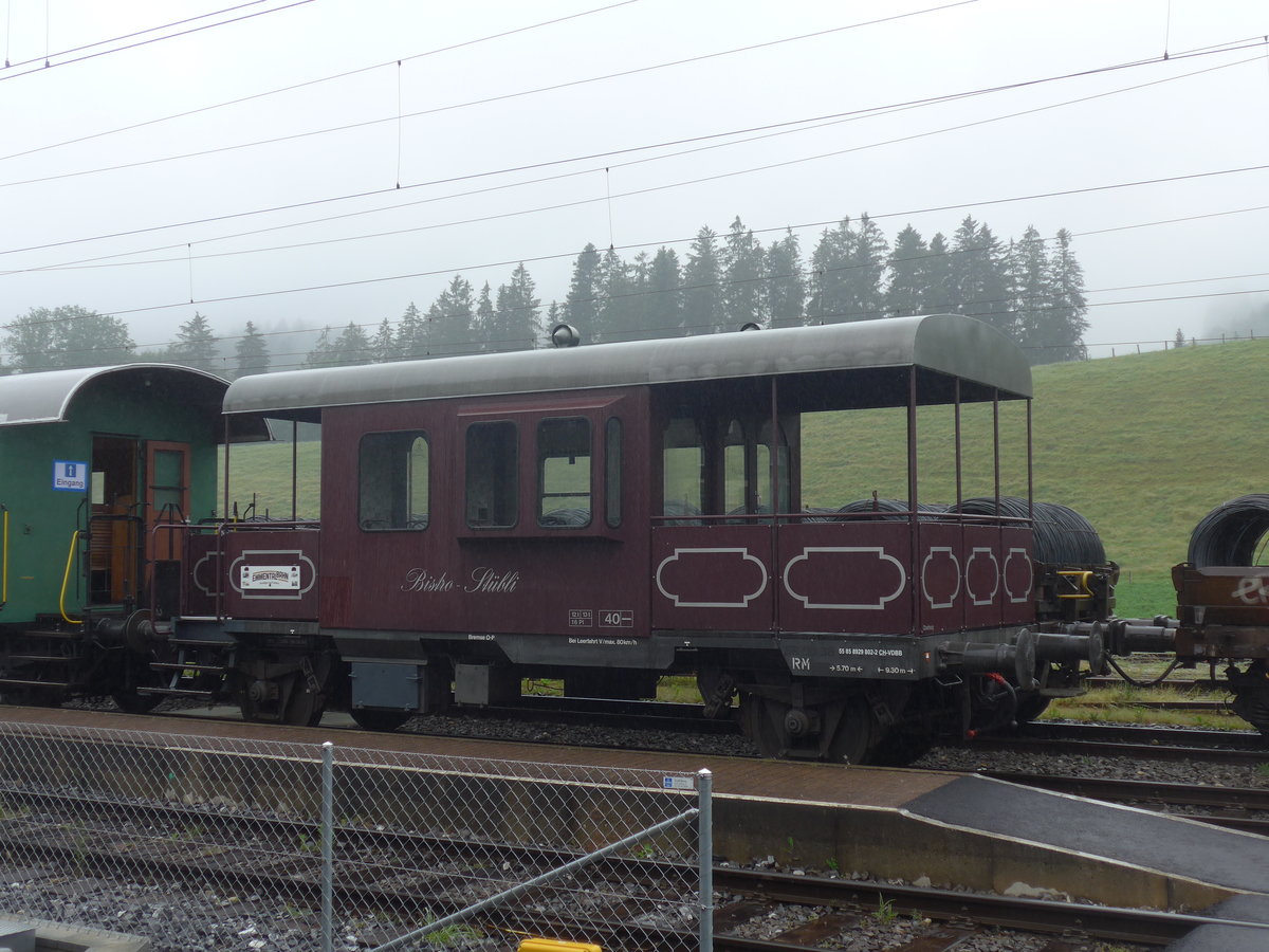 (217'940) - EmmentalBahn Bistro Stbli am 14. Juni 2020 im Bahnhof Sumiswald-Grnen