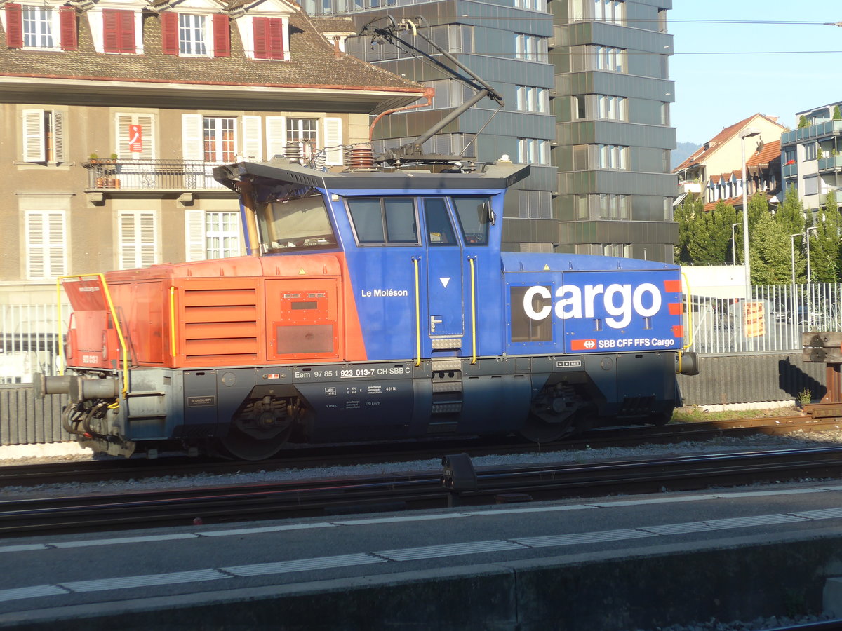 (218'787) - SBB-Rangierlokomotive - Nr. 923'013-7 - am 19. Juli 2020 im Bahnhof Thun