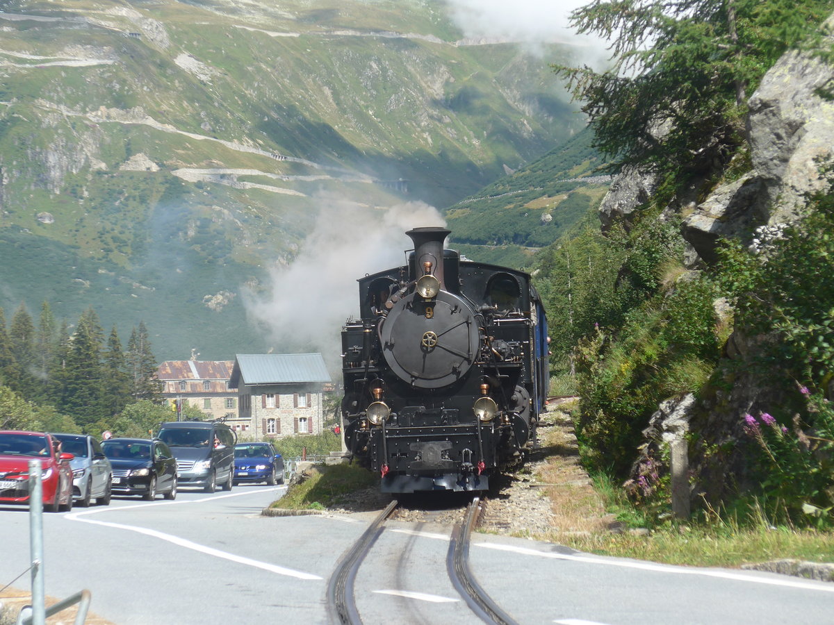 (219'971) - DFB-Dampflokomotive - Nr. 9 - am 22. August 2020 in Gletsch