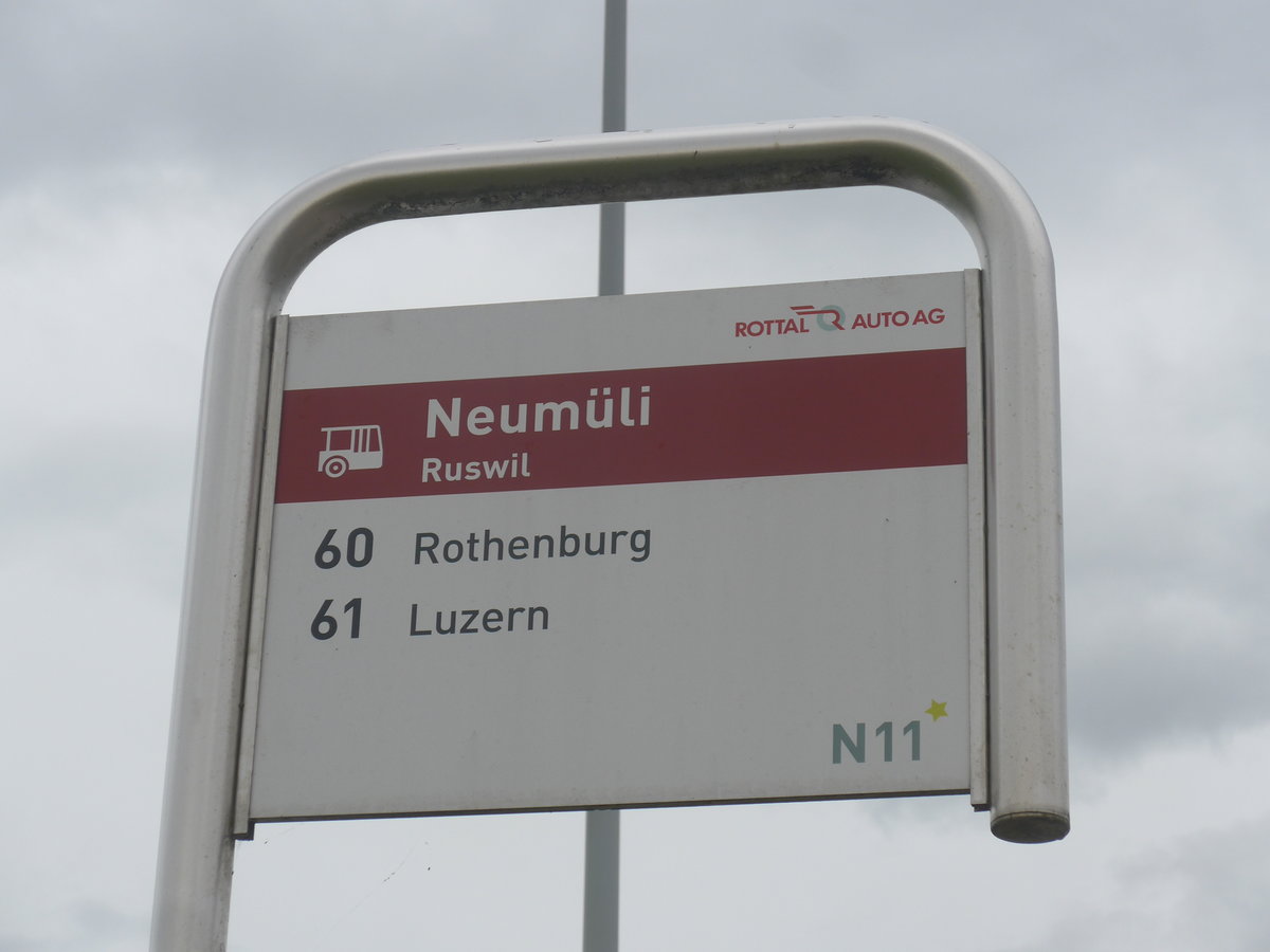 (222'774) - ARAG-Haltestelle - Ruswil, Neumli - am 1. November 2020