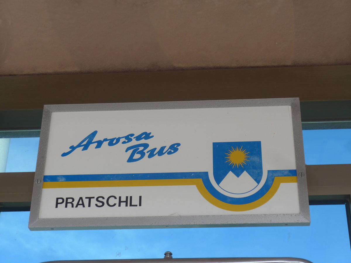 (223'212) - Arosa-Bus-Haltestelle - Arosa, Pratschli - am 2. Januar 2021