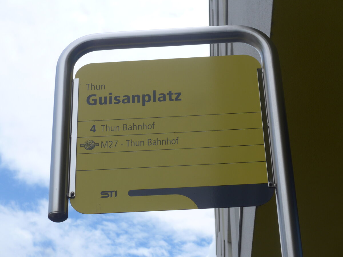 (225'701) - STI-Haltestelle - Thun, Guisanplatz - am 3. Juni 2021