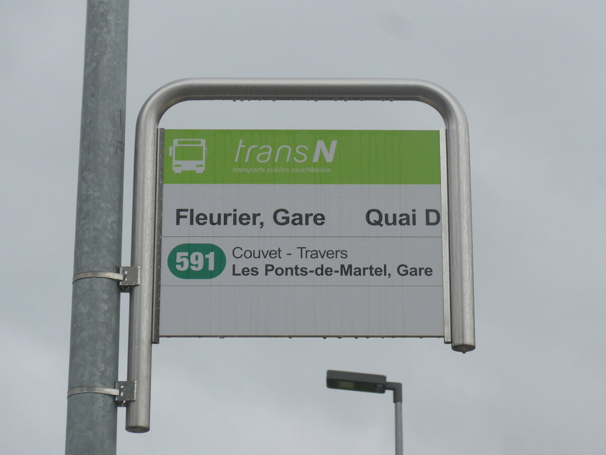 (226'844) - transN-Haltestelle - Fleurier, Gare - am 1. August 2021