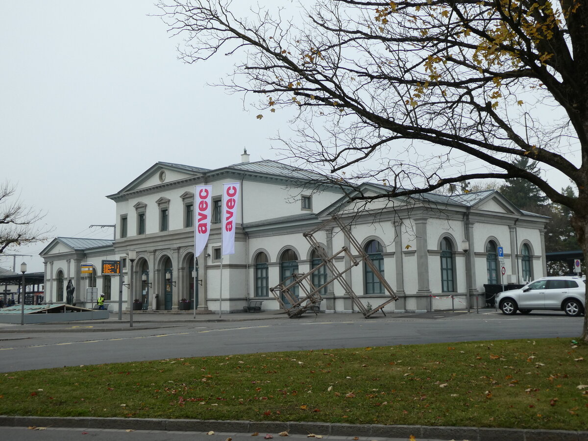 (230'558) - Der Bahnhof Bad Ragaz am 12. November 2021