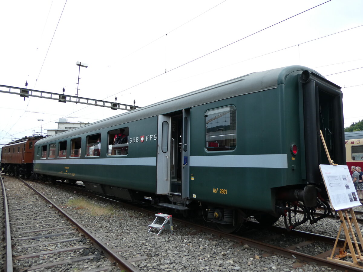 (236'165) - SBB-Personenwagen - Nr. 2801 - am 22. Mai 2022 in Olten, Industriewerk