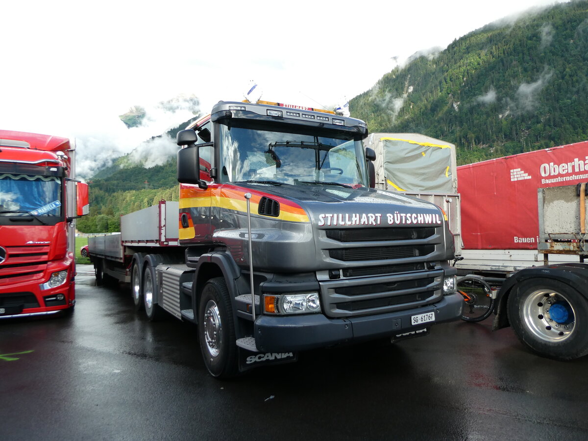 (237'447) - Stillhart, Btschwil - SG 61'767 - Scania am 24. Juni 2022 in Interlaken, Flugplatz