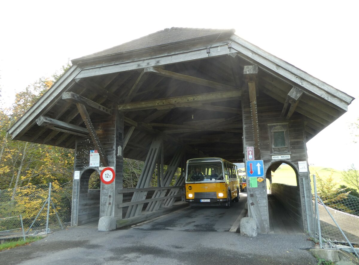 (256'503) - Hohe Brücke am 28. Oktober 2023 in Sachseln