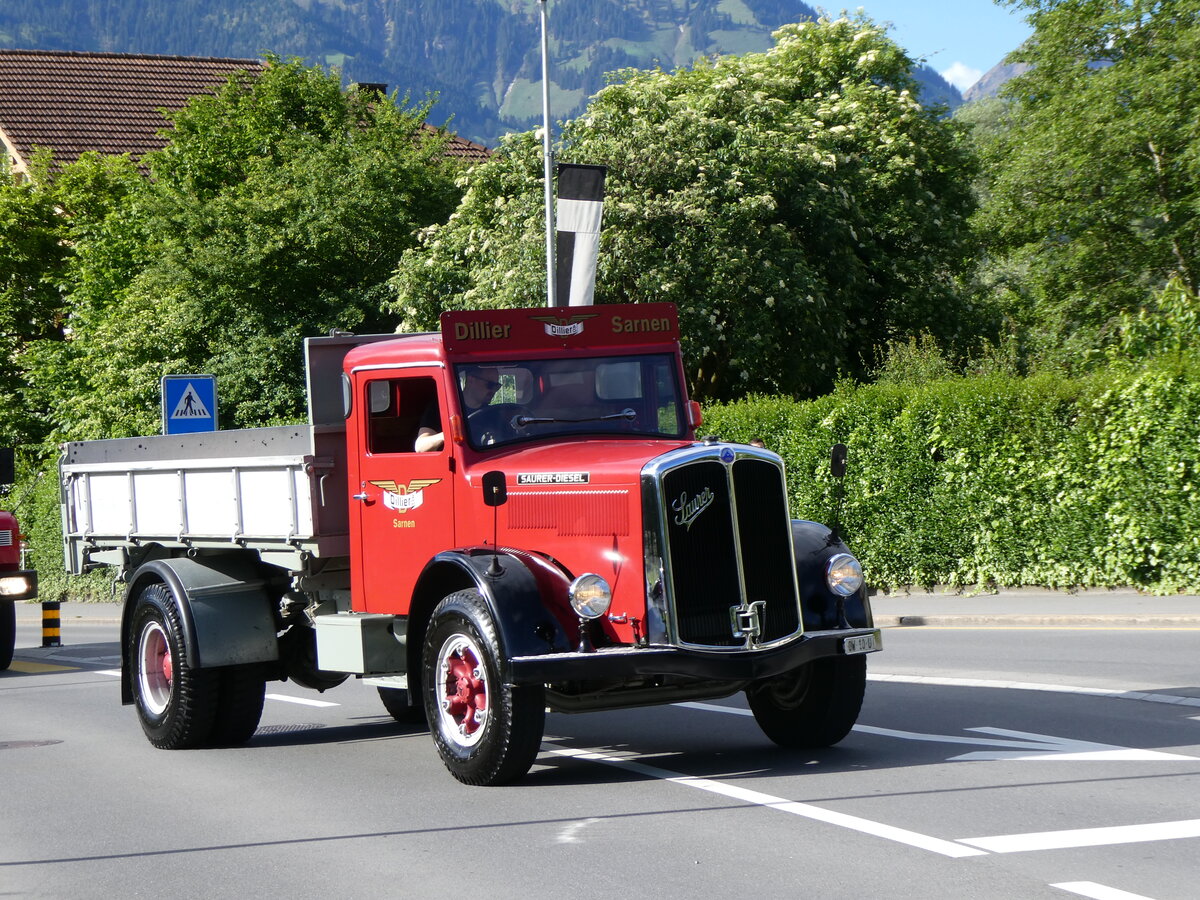 (262'485) - Dillier, Sarnen - OW 10 U - Saurer am 18. Mai 2024 in Sarnen, OiO