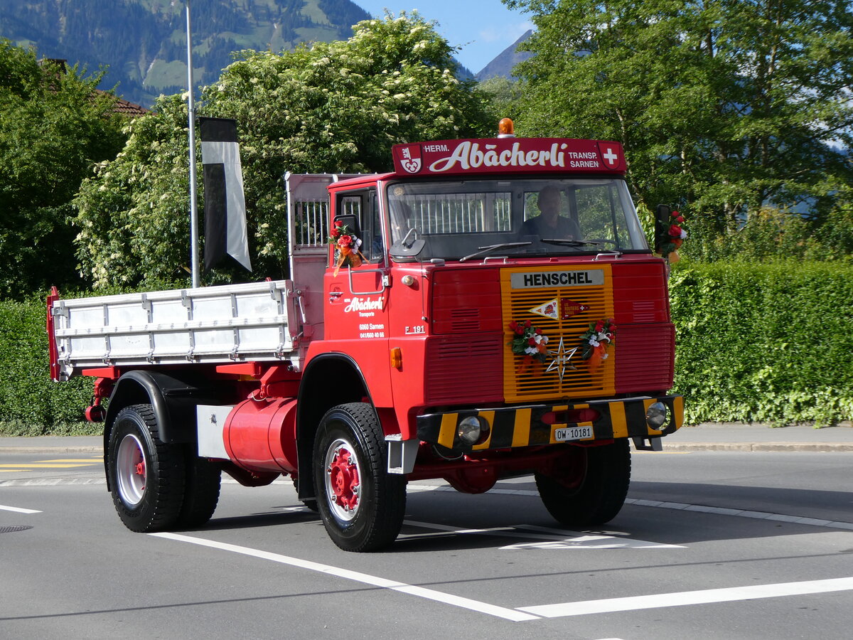 (262'501) - Abcherli, Sarnen - OW 10'181 - Henschel am 18. Mai 2024 in Sarnen, OiO