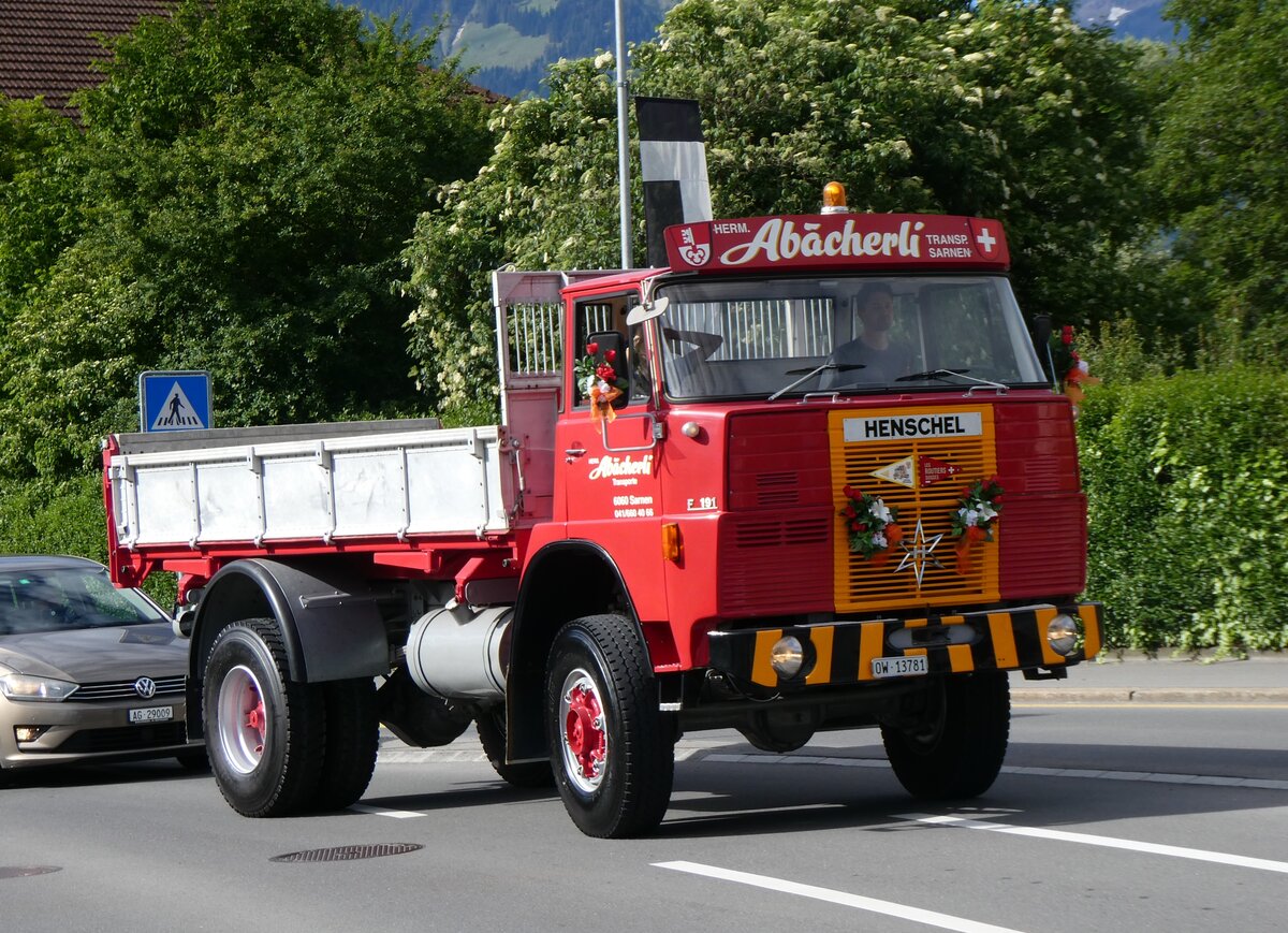 (262'502) - Abcherli, Sarnen - OW 13'781 - Henschel am 18. Mai 2024 in Sarnen, OiO