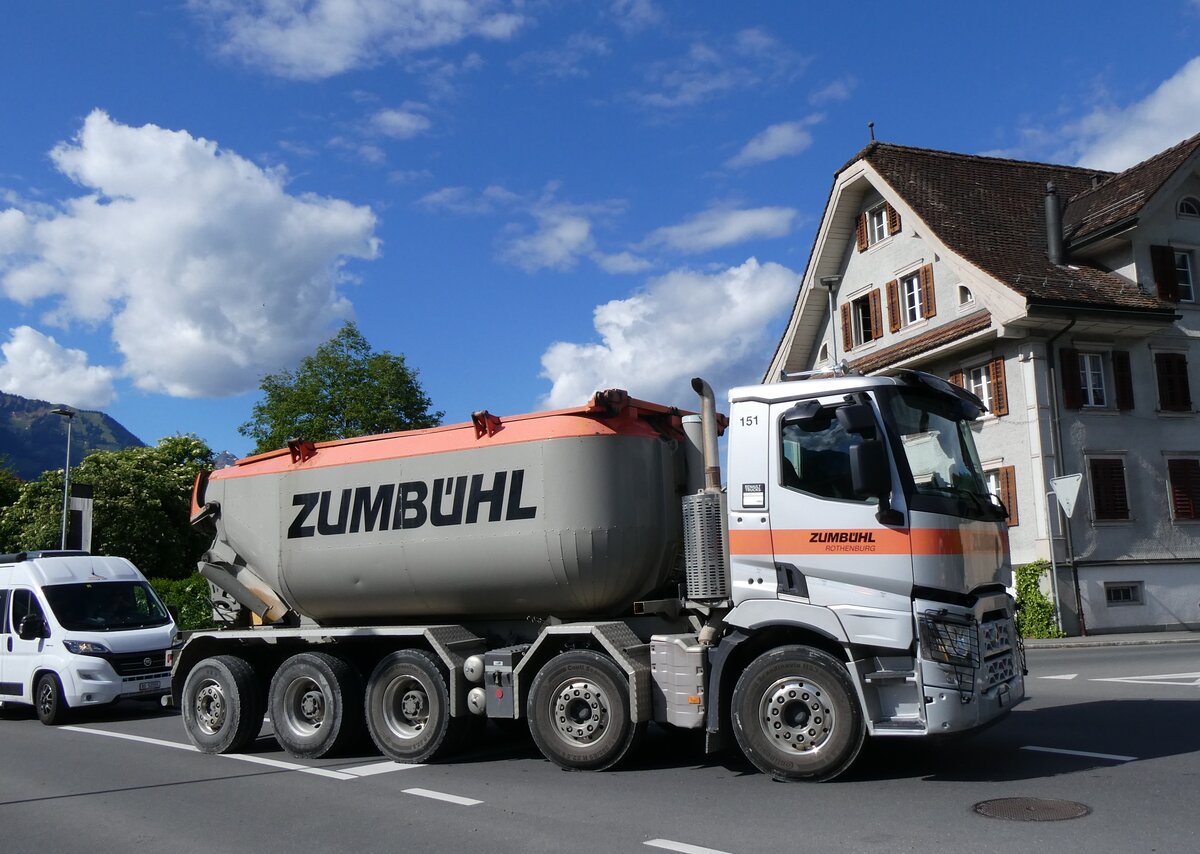 (262'571) - Zumbhl, Rothenburg - Nr. 151/LU 283'098 - Renault am 18. Mai 2024 in Sarnen, OiO