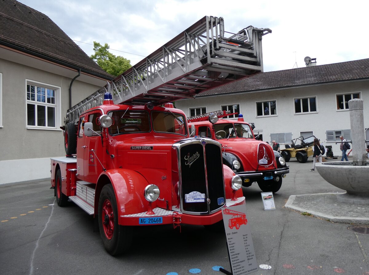 (262'696 - Feuerwehr, Spreitenbach - AG 20'468 - Saurer am 18. Mai 2024 in Sarnen, OiO