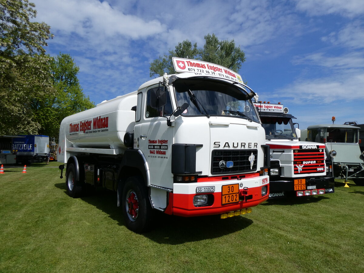 (262'964) - Eugster, Widnau - SG 11'025 - Saurer am 25. Mai 2024 in Arbon, Arbon Classics