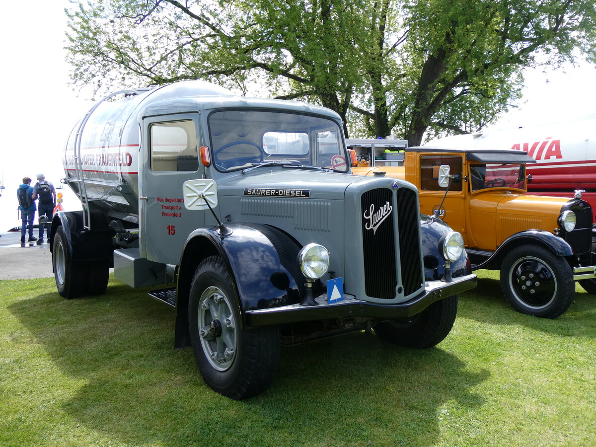 (262'970) - Hugelshofer, Frauenfeld - Nr. 15 - Saurer am 25. Mai 2024 in Arbon, Arbon Classics